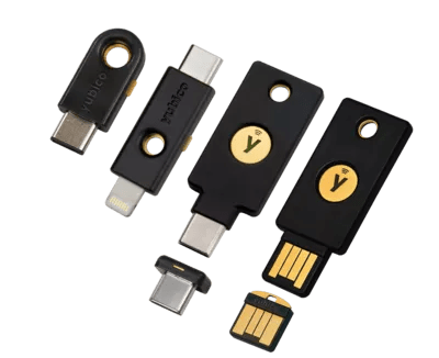 YubiKey 5 Series Family Overhead